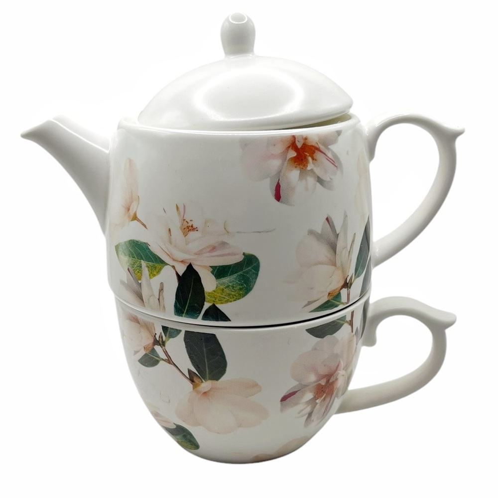 Indigo Floral Tea for One Set